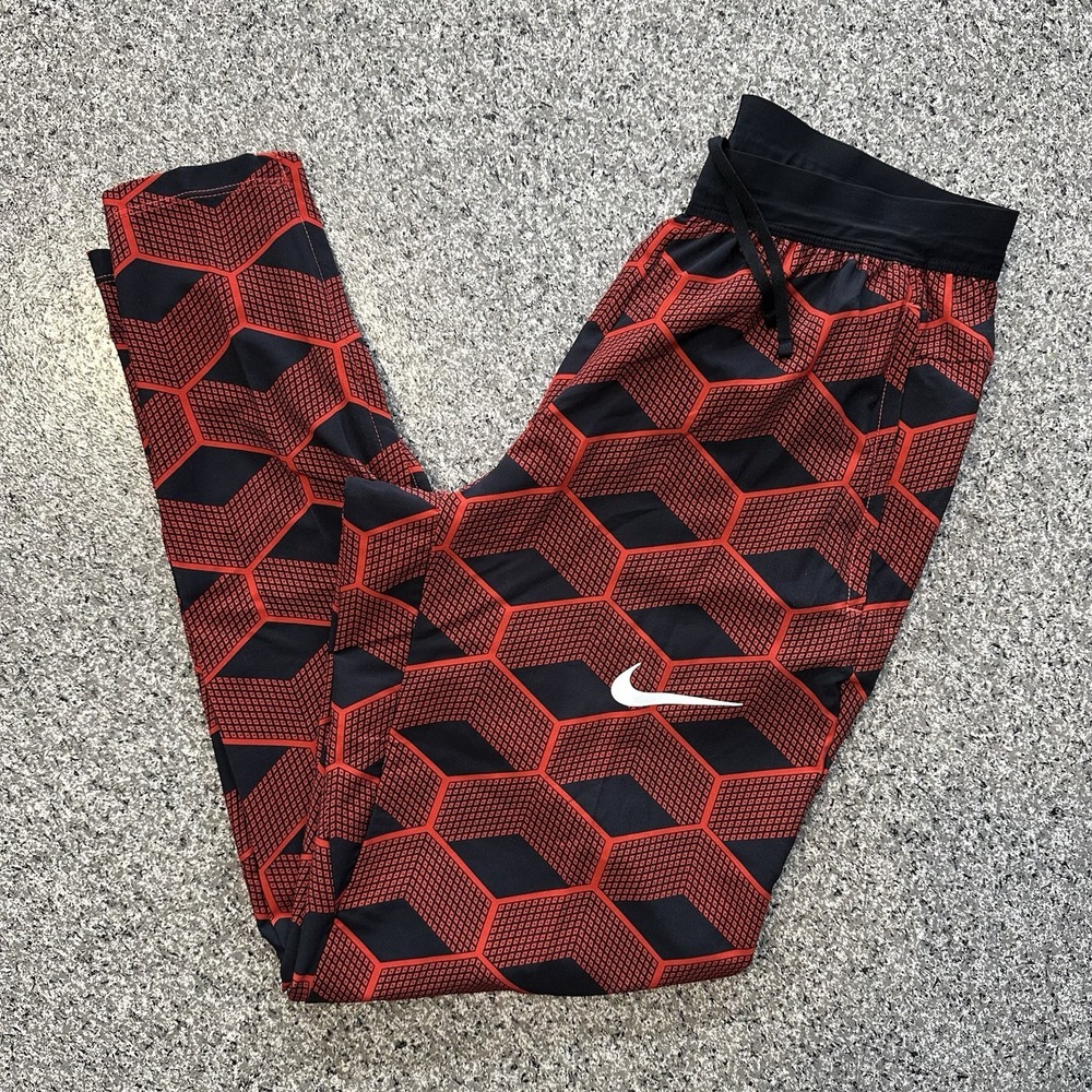 Nike Pro Elite Track Pants Mens S Kenya International Team Olympics Red Black